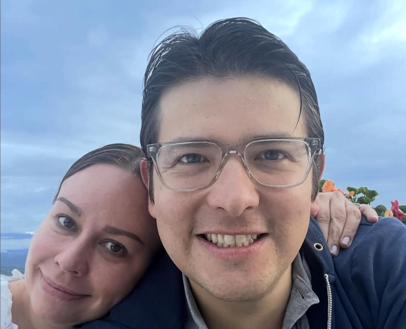 Imagen compartida este 11 de agosto por María Claudia Tarazona, viuda de Miguel Uribe. La fotografía de ambos distribuida en Instagram vino acompañada de la confirmación de la muerte del político. Fotografía:
