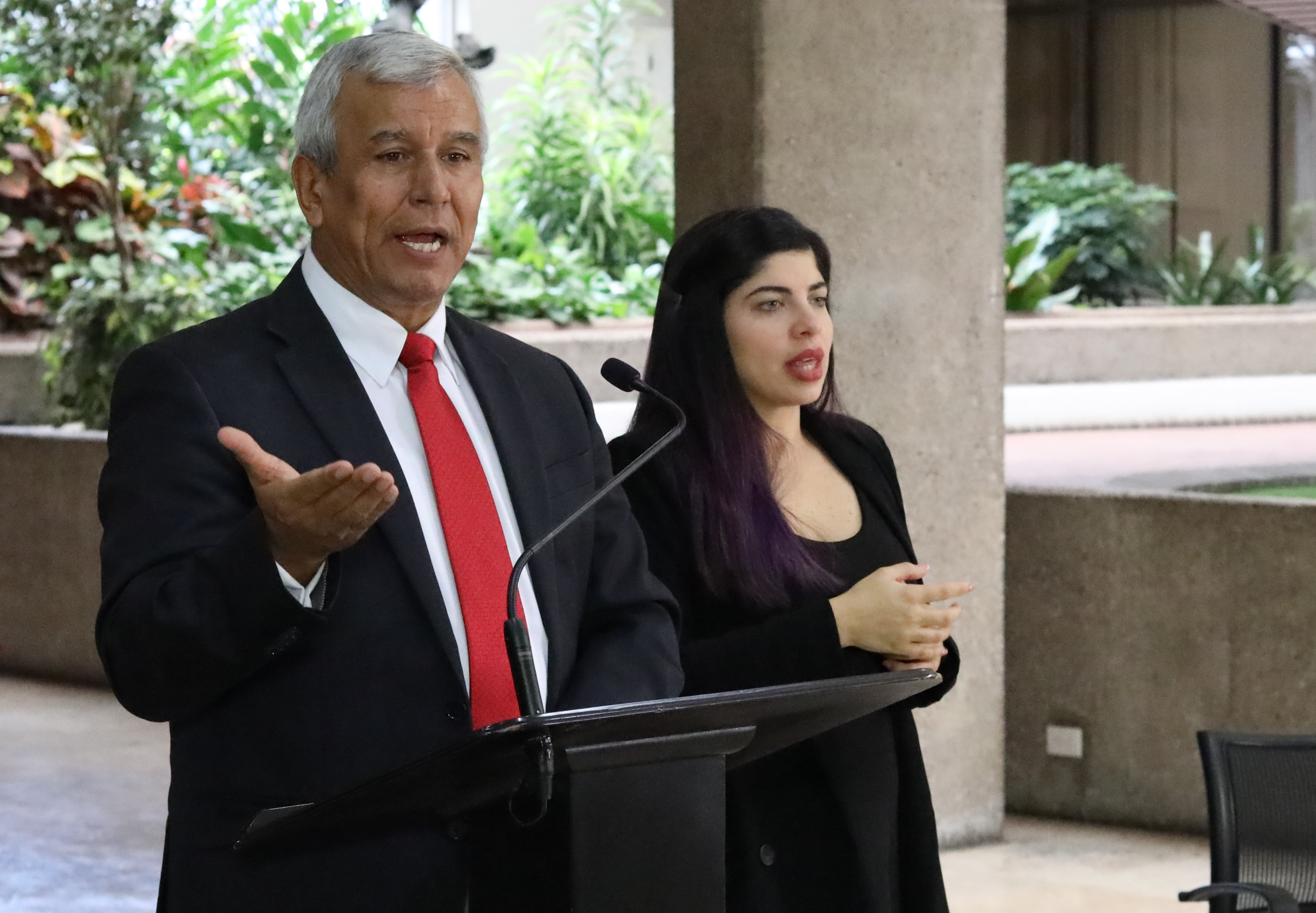 09/10/2019. Víctor Morales Mora, ministro de la Presidencia, durante la conferencia de prensa posterior a la sesión del Consejo de Gobierno. Foto: Cortesía de la Presidencia.