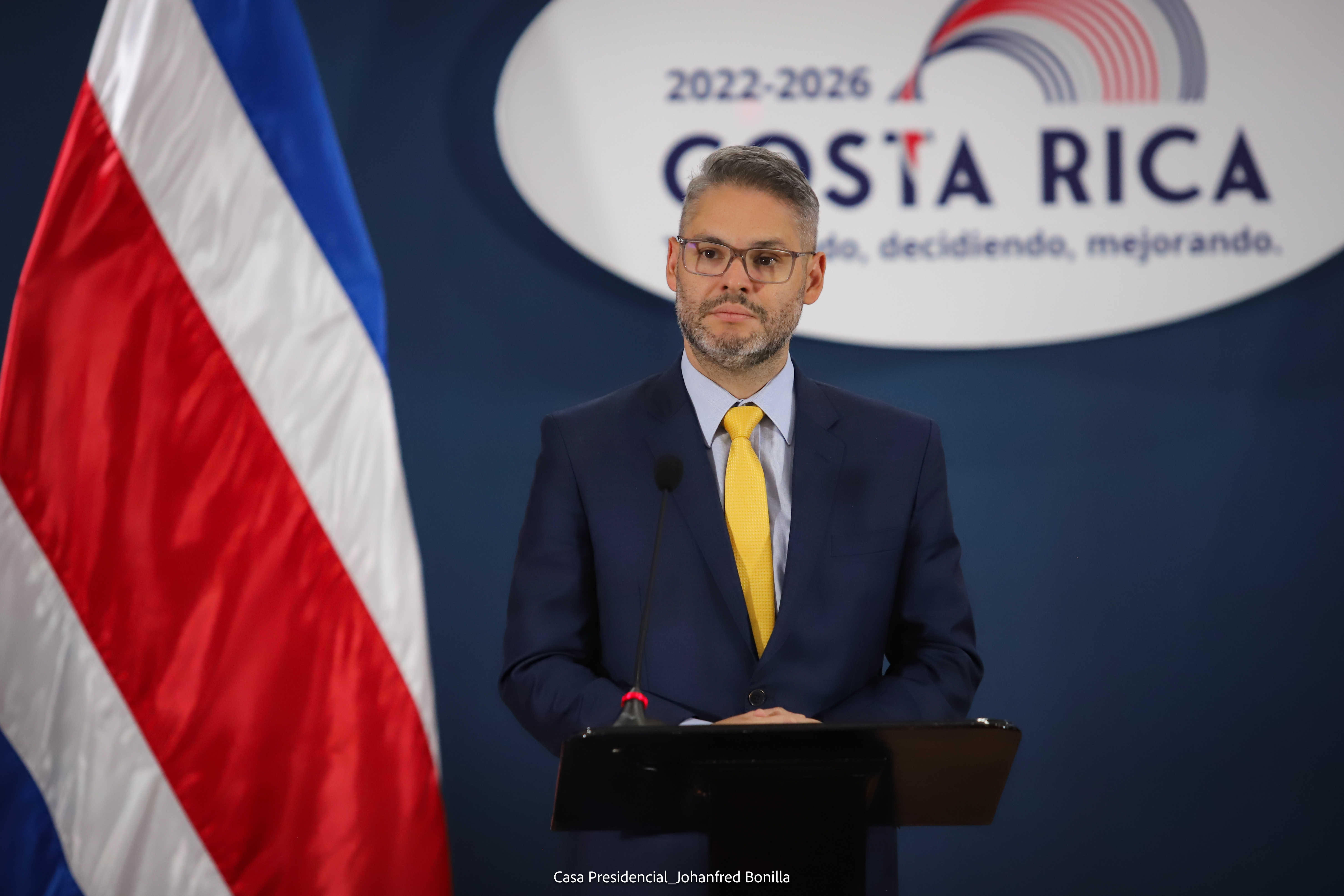 Conferencia de Consejo de Gobierno, el ministro de Comunicación, Jorge Rodríguez, se refiere al contrato del BCIE para Bulgarelli