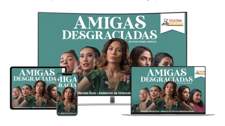 Cada semana, el sitio teatroeltriciclo.tv ofrece una comedia de teatro para alquilar y disfrutar en casa. Foto: Captura de pantalla de teatroeltriciclo.tv