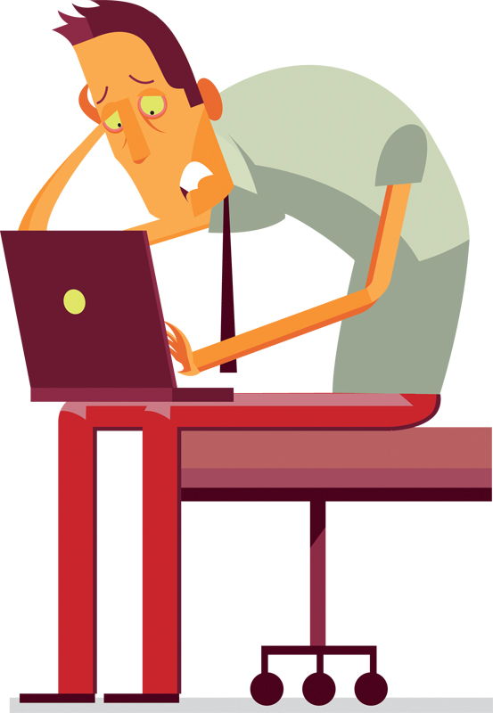 El síndrome de “burnout” o agotamiento profesional, se origina cuando el estrés se lleva del trabajo a la casa, e irrumpe con el estado anímico de la persona que lo sufre. Puede crear un colapso total; uno físico y mental. | ARCHIVO