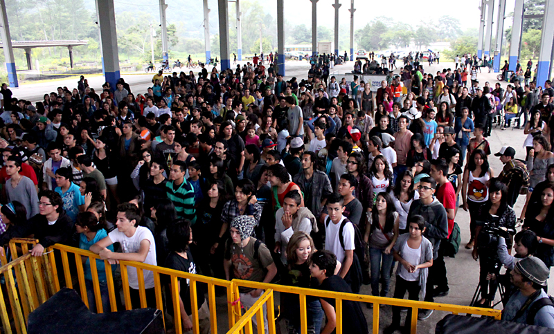 El concierto en el parque de la Libertad fue en agosto de 2012.