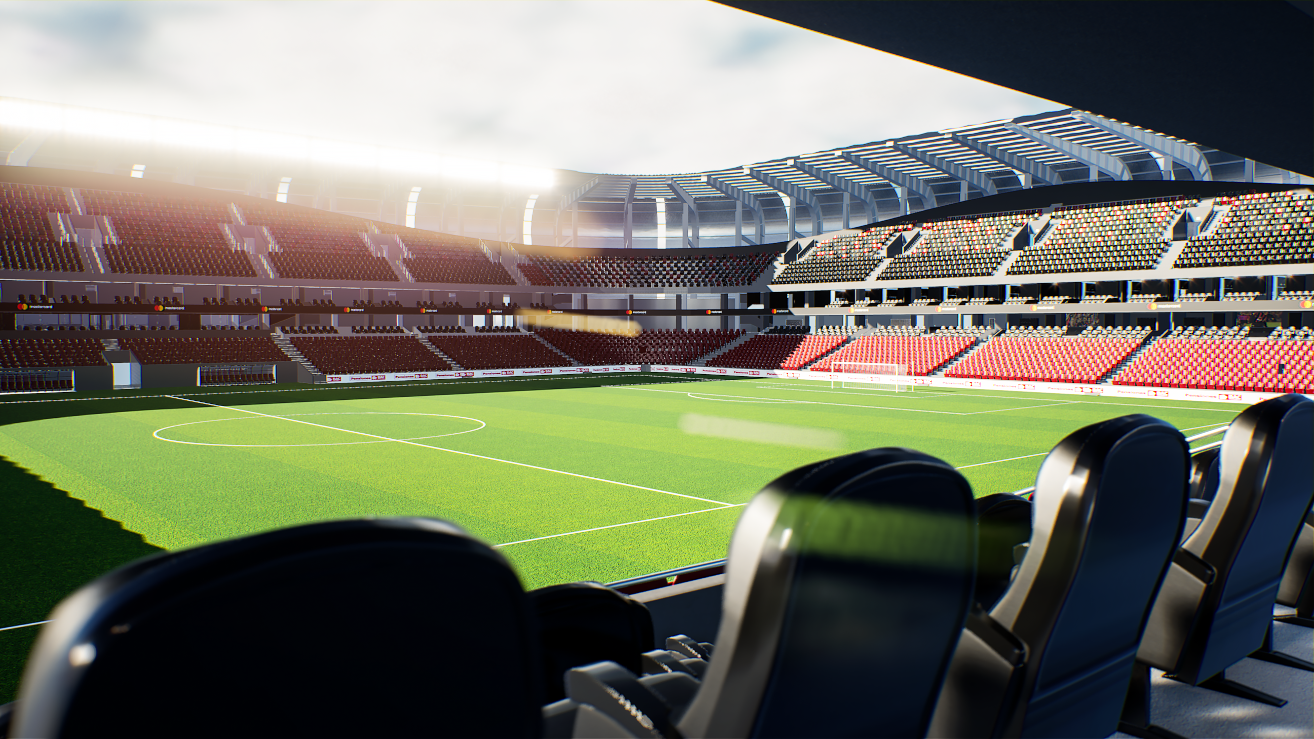 Así lucirá el nuevo estadio de la Liga Deportiva Alajuelense. Prensa LDA.