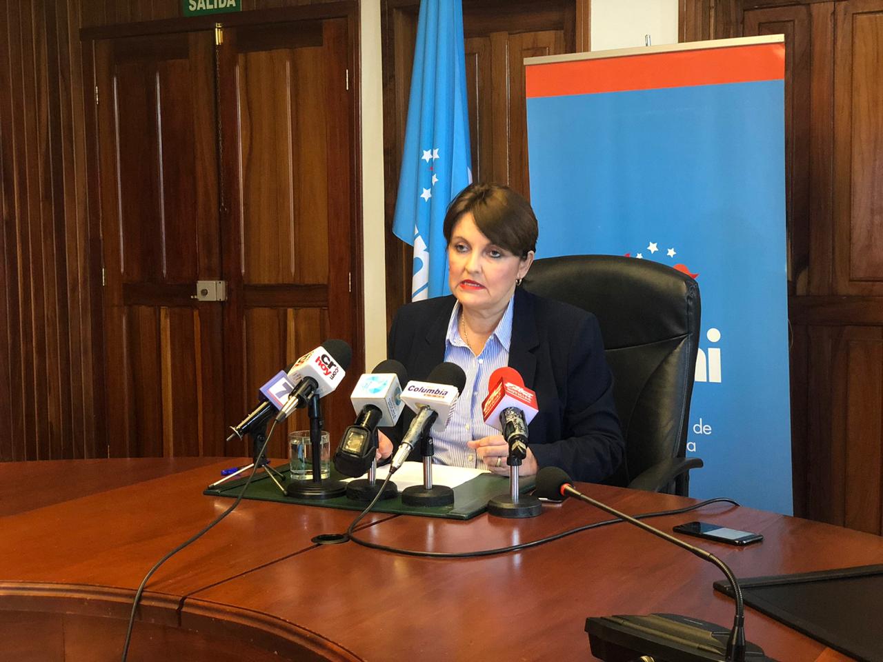 Patricia Vega, presidenta del PANI, se refirió este jueves a la muerte de una niña agredida en su hogar localizado en Tuetal Sur de Alajuela. Fotografía Juan Diego Córdoba