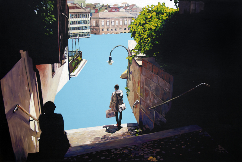 3. Ausencia III (2014). Acrílico en tela.