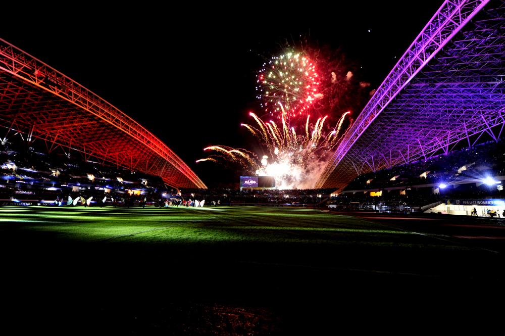 15-03-2014 Mundial Femenino Sub 17, Estadio Nacional de Costa Rica, Inauguracion Fotografia MEYLIN AGUILERA
