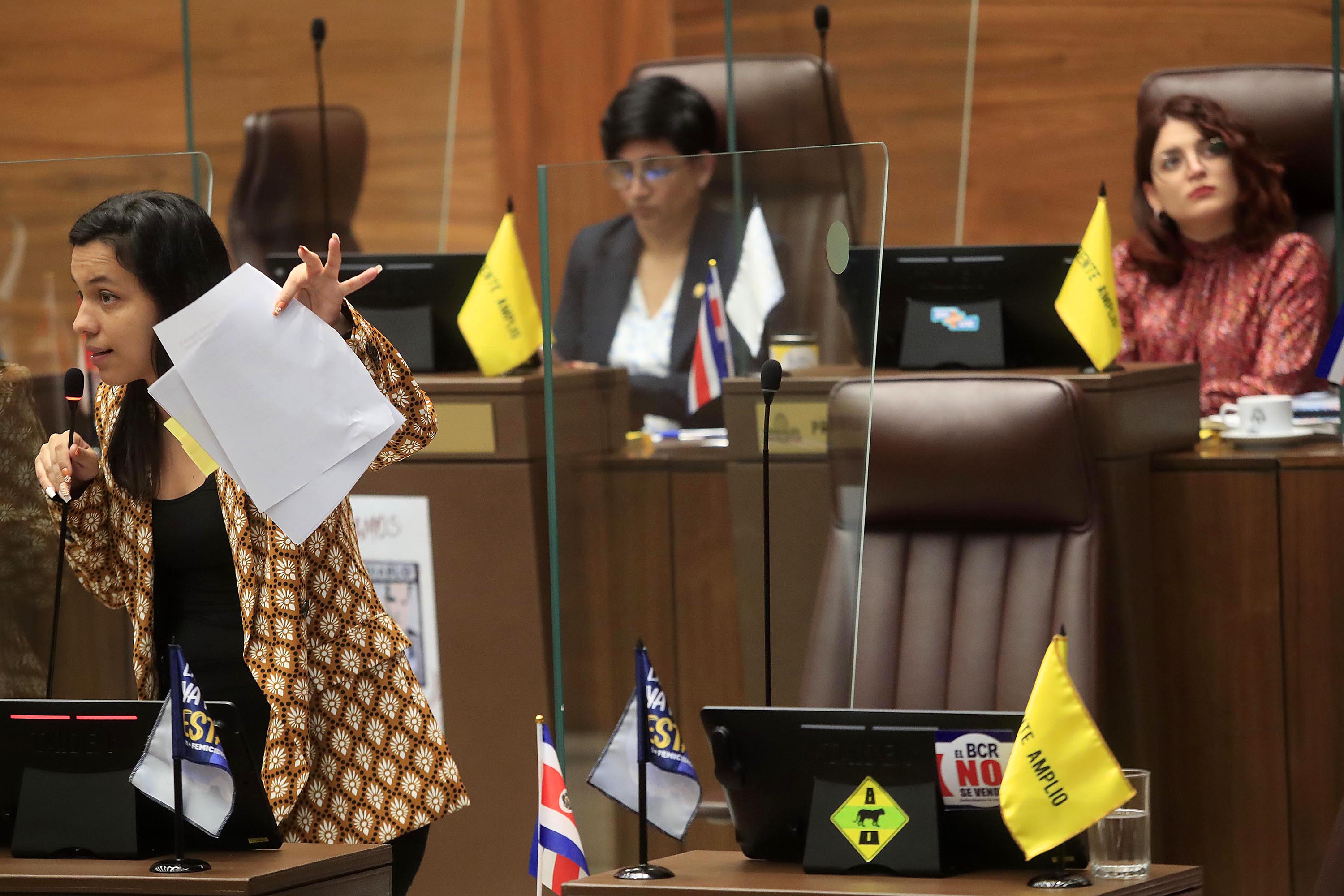 09/10/2023 Asamblea Legislativa. Diputados particiaparon de la Primera Sesión Plenaria del año. Diputada de Frente Amplio, Sofía Guillén.