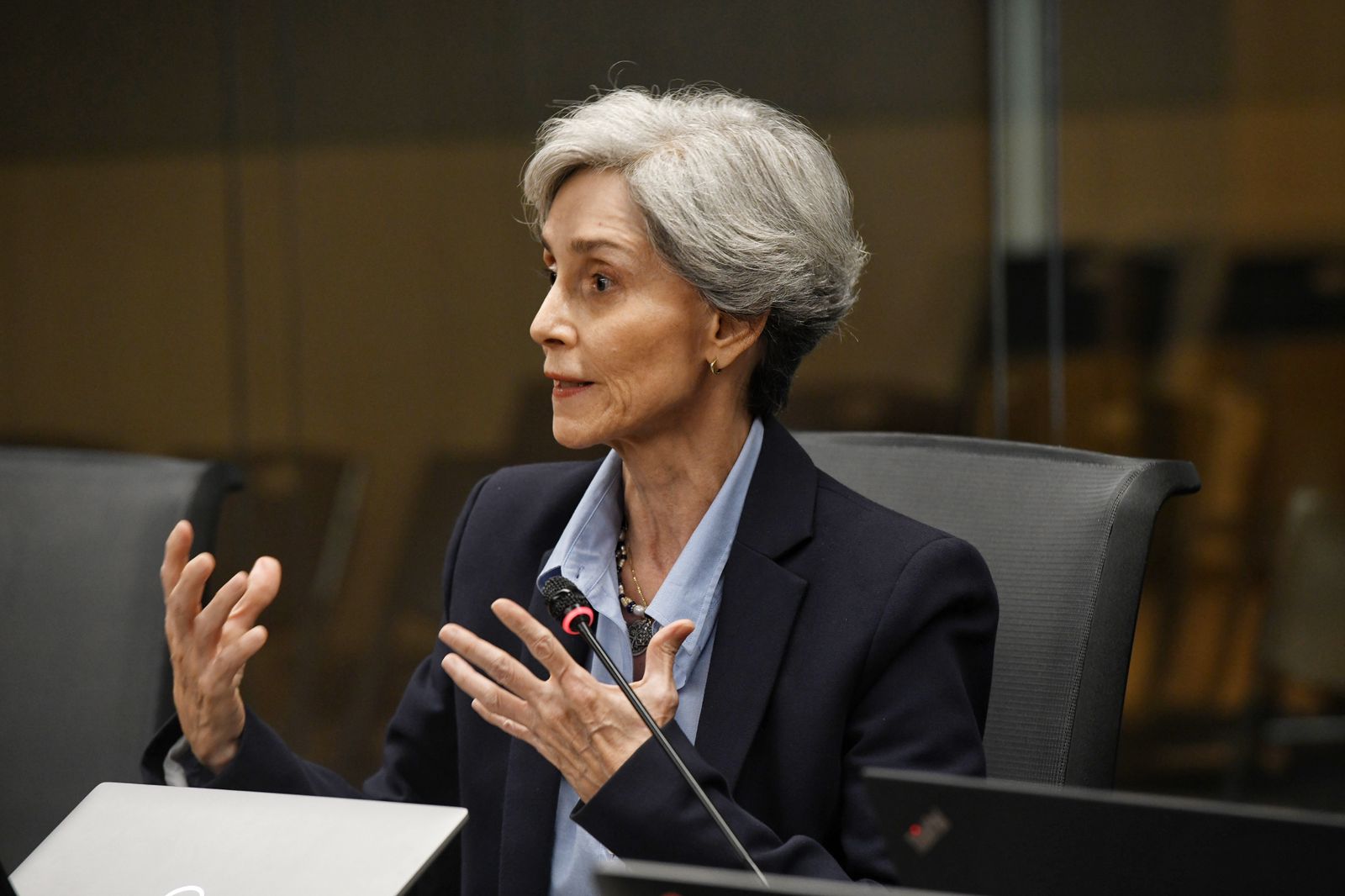 Silvia Charpentier, vicepresidenta del BCCR, comparece ante la Comisión de Control de Ingreso y Gasto Público de la Asamblea Legislativa.
