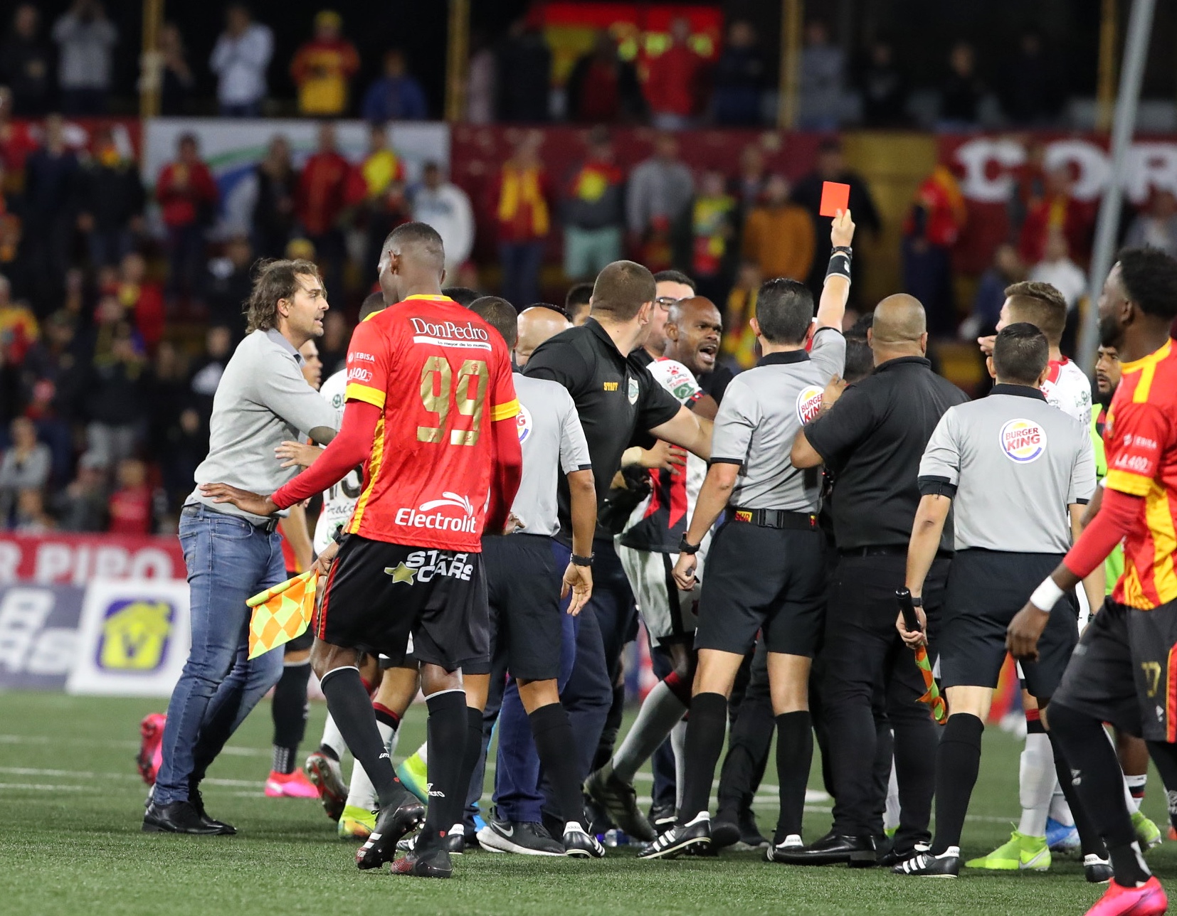 08/03/2020/ partido entre Herediano vs Alajuelense por la fecha 14 de la Liga Promerica torneo clausura en el estadio Eladio Rosabal Cordero /Fotografía : John Durán