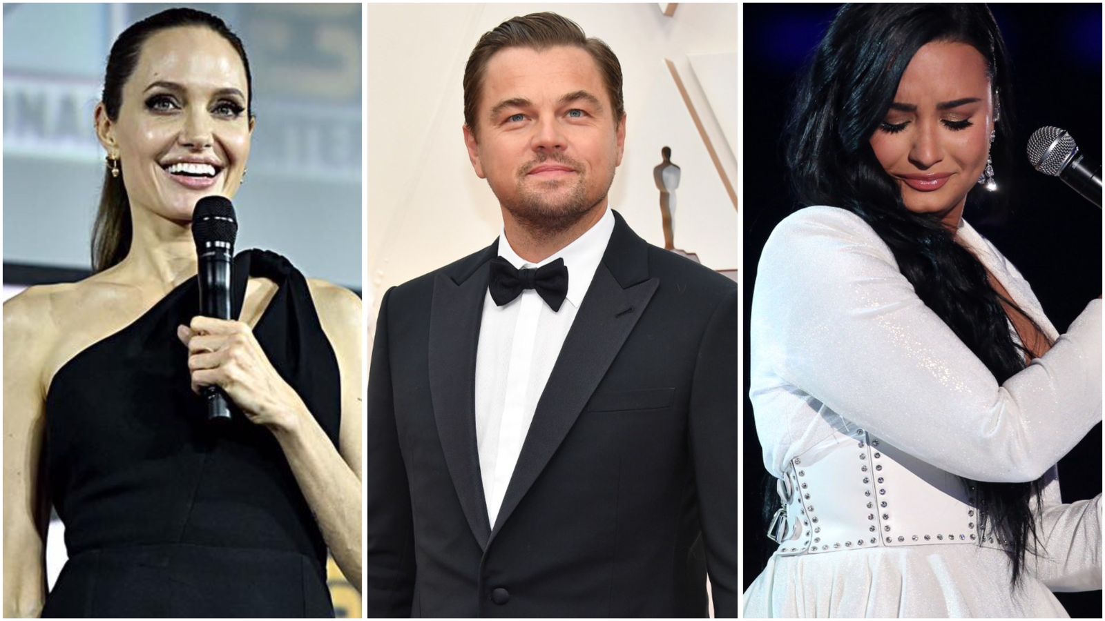 Angelina Jolie Leonardo DiCaprio Demi Lovato
