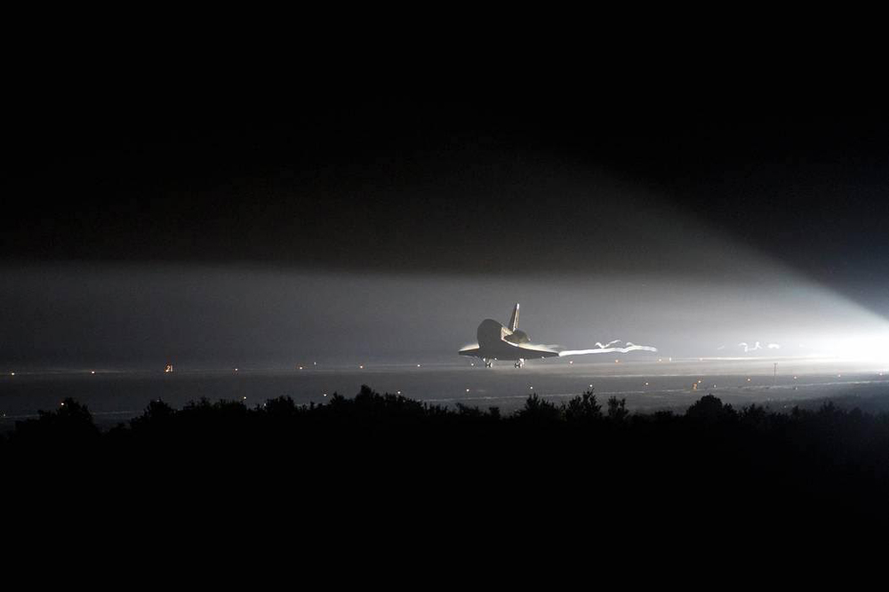 El transbordador espacial Endeavour durante su última misión.