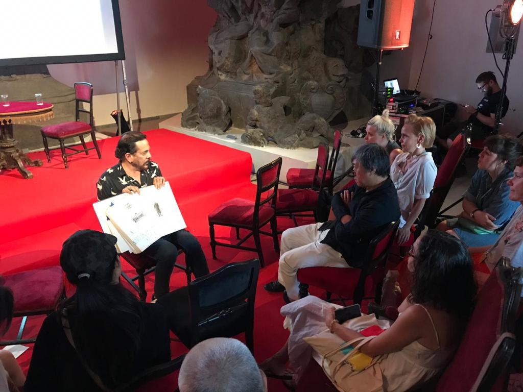 Presentacion al público del libro de Luis Carlos Vásquez, museo Lapidarium de Praga. Foto: cortesía