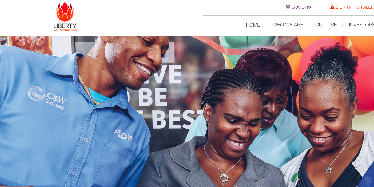 Imagen del sitio web de la empresa Liberty Latin America que este lunes anunció la conclusión de la compra de operaciones de Telefónica en Costa Rica. Foto: Liberty Latin America para LN