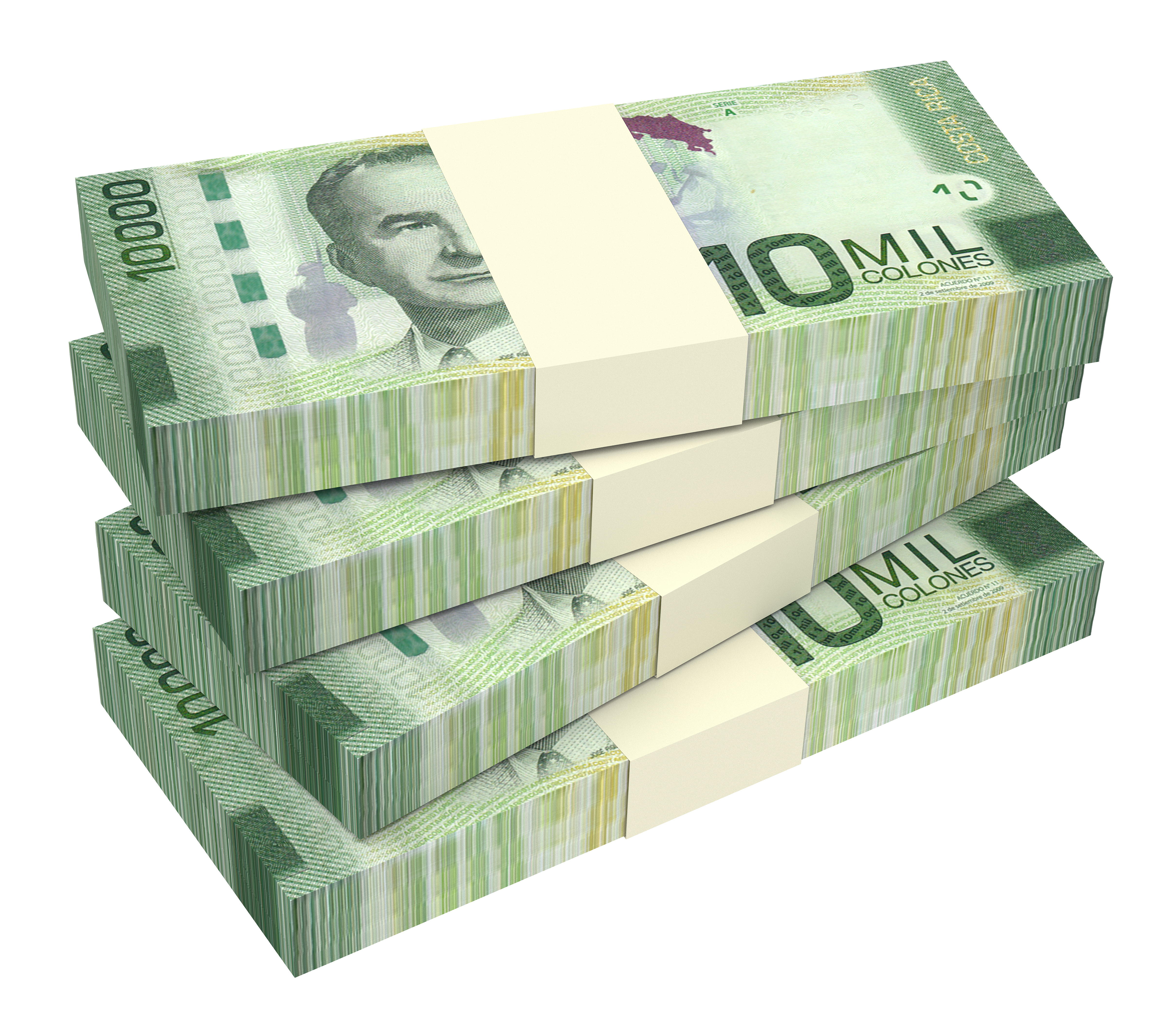 billetes 10 mil colones. crédito shutterstock