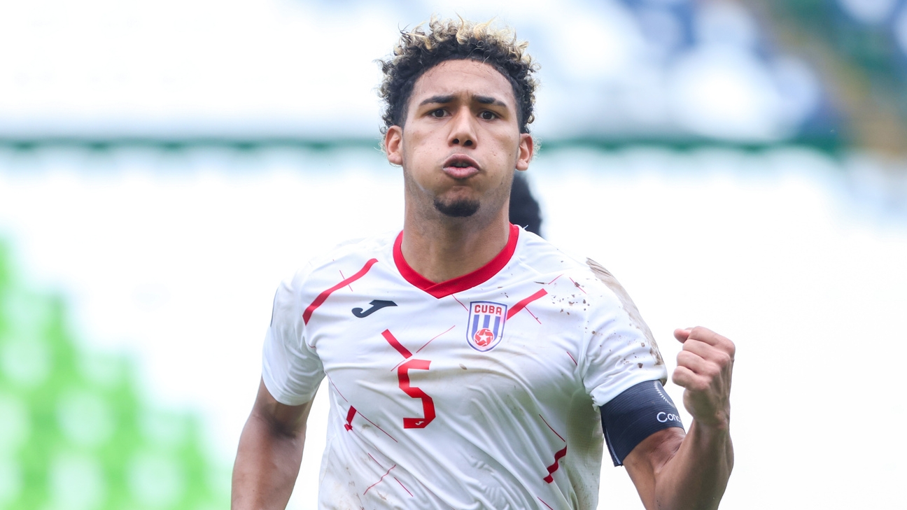 Karel Pérez anotó en el partido entre Cuba y Jamaica, en el Premundial Sub-20 de Concacaf en México.