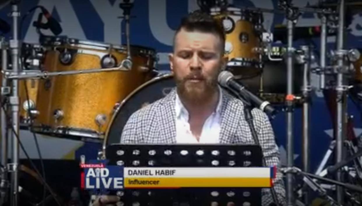 Daniel Habif en el Venezuela Aid Live