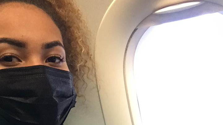 La ilusión del primer viaje fuera del país terminó en decepción para la costarricense Gabriela Riascos Araya, de 24 años, quien solo logró llegar hasta Migración en México donde la retuvieron por 19 horas. Foto: Cortesía Gabriela Riascos