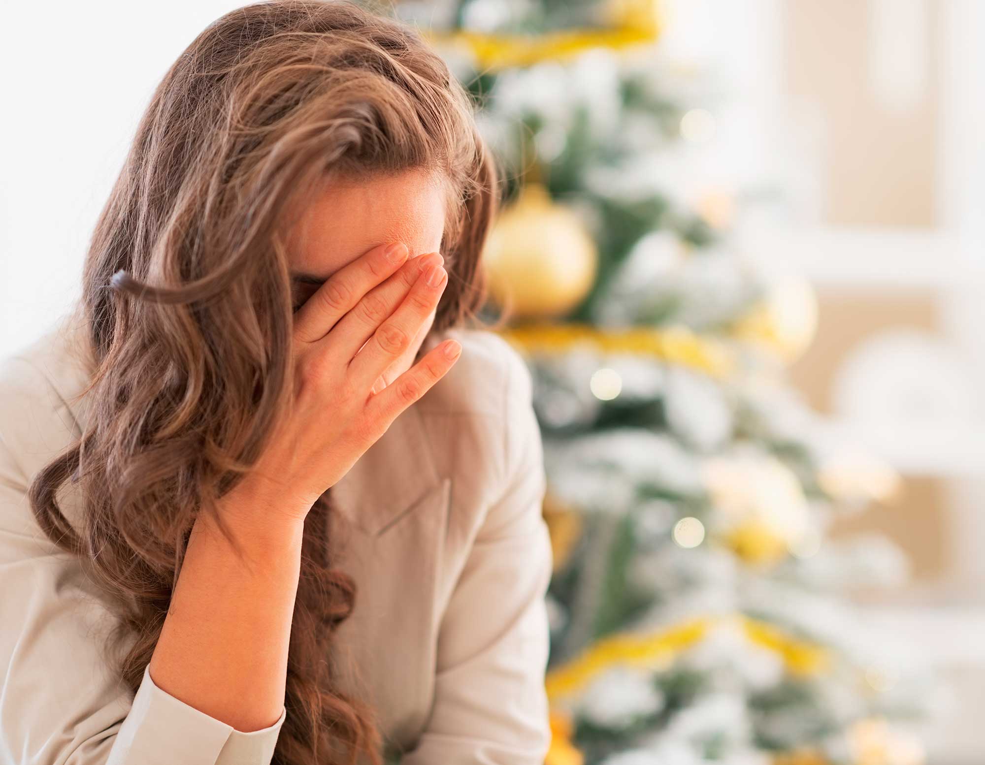 La tristeza es común en las fiestas de fin de año. Fotografía: Shutterstock