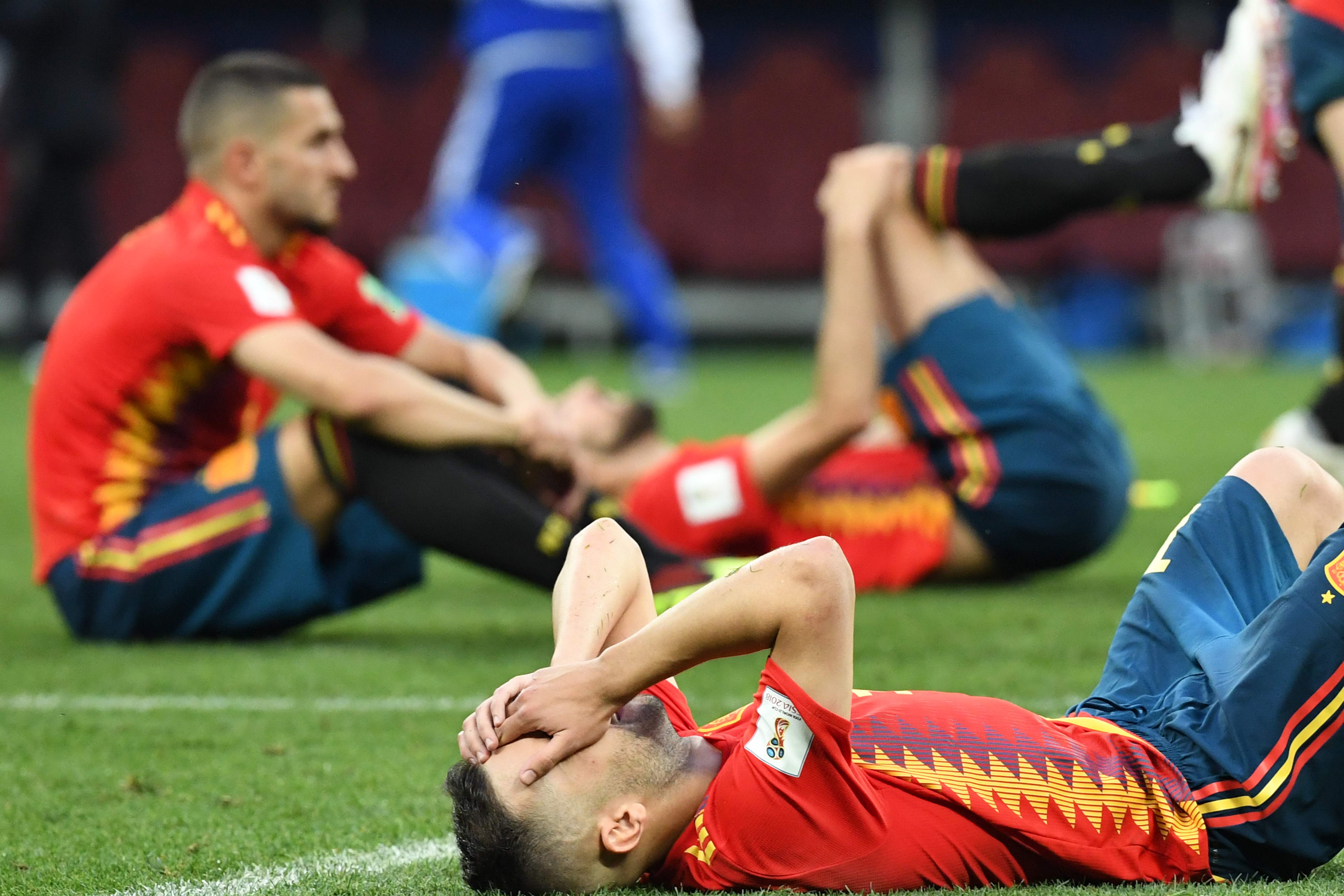 En España lloraron su eliminación de Rusia 2018. Fotografía: AFP