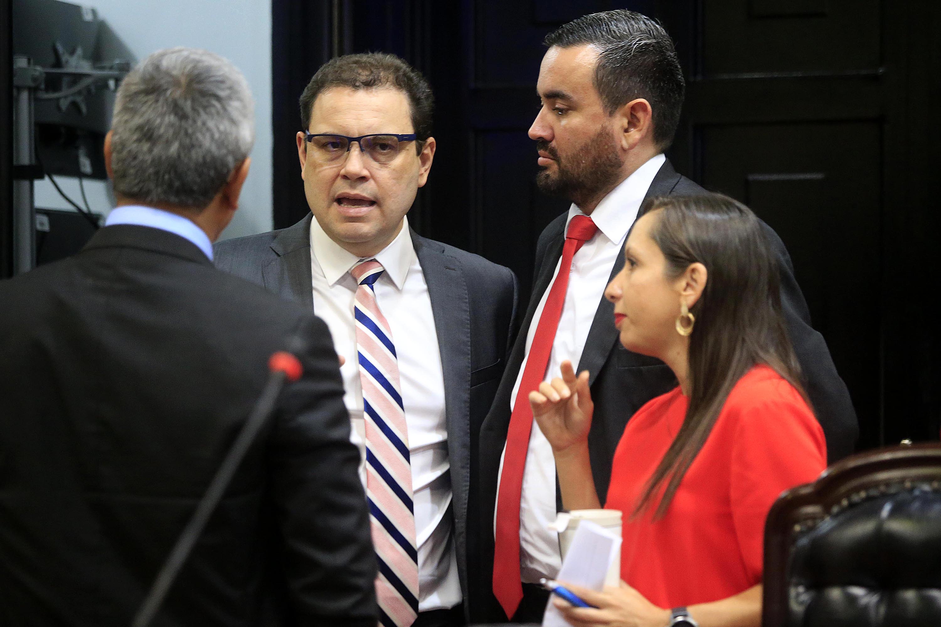 03/06/2019 Asamblea Legislativa. Plenario Legislativo. Diputados Victor Morales Mora; Carlos Ricardo Benavides; Jonathan Prendas y Carolina Hidalgo. Foto: Rafael Pacheco