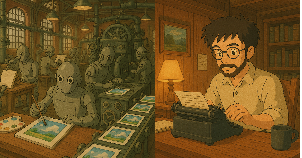 Imágenes basadas en el estilo Studio Ghibli generadas en Chat GPT.