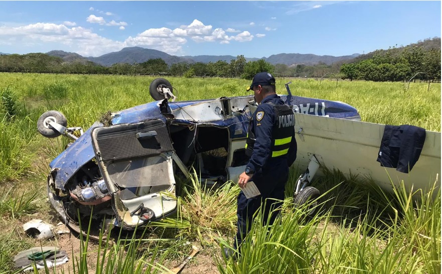 avioneta estrellada en paquera