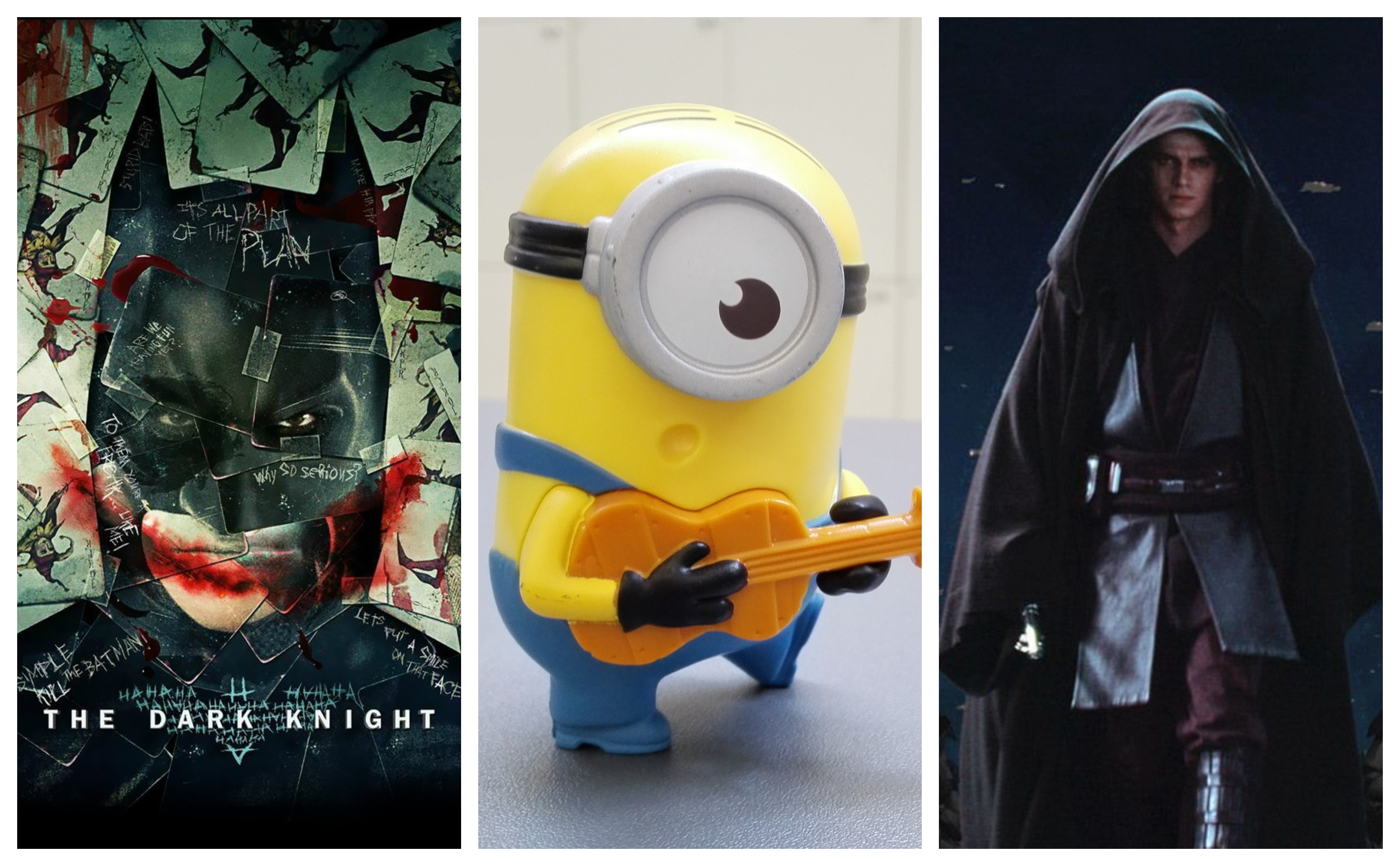 Personajes de la cultura popular como Batman, los Minions y Anakin Skywalker tienen desarrollo en viedeojuegos para teléfono celular. Foto: Archivo