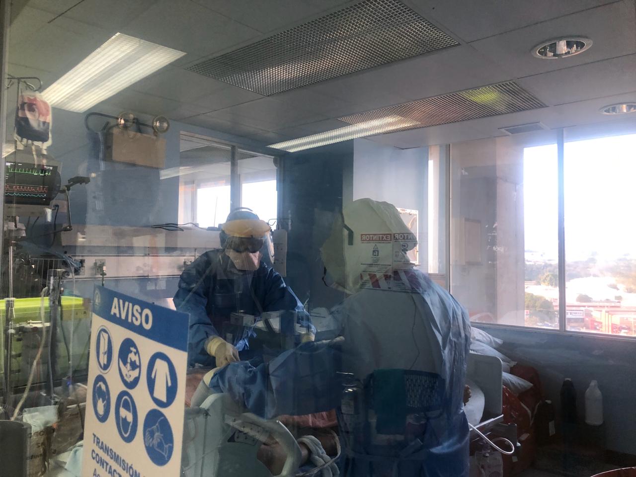 Servicio de Enfermería del Hospital México a cargo de la atención de covid-19. Foto de USO EXCLUSIVO de LA NACIÖN. Foto: Cortesía Hospital México