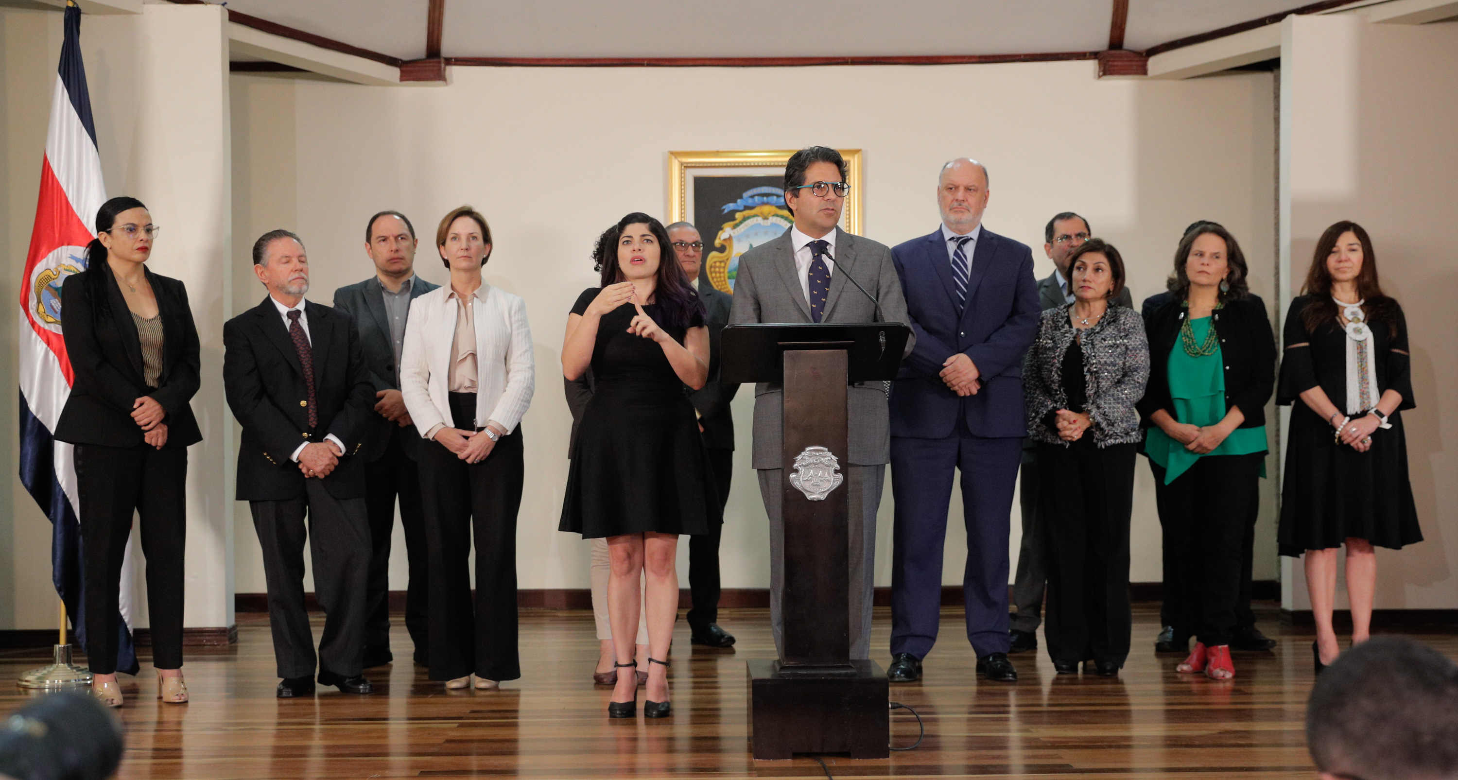 1/7/2019. Zapote. Casa Presidencial. Conferencia de prensa Edgar Mora. Foto Jeffrey Zamora