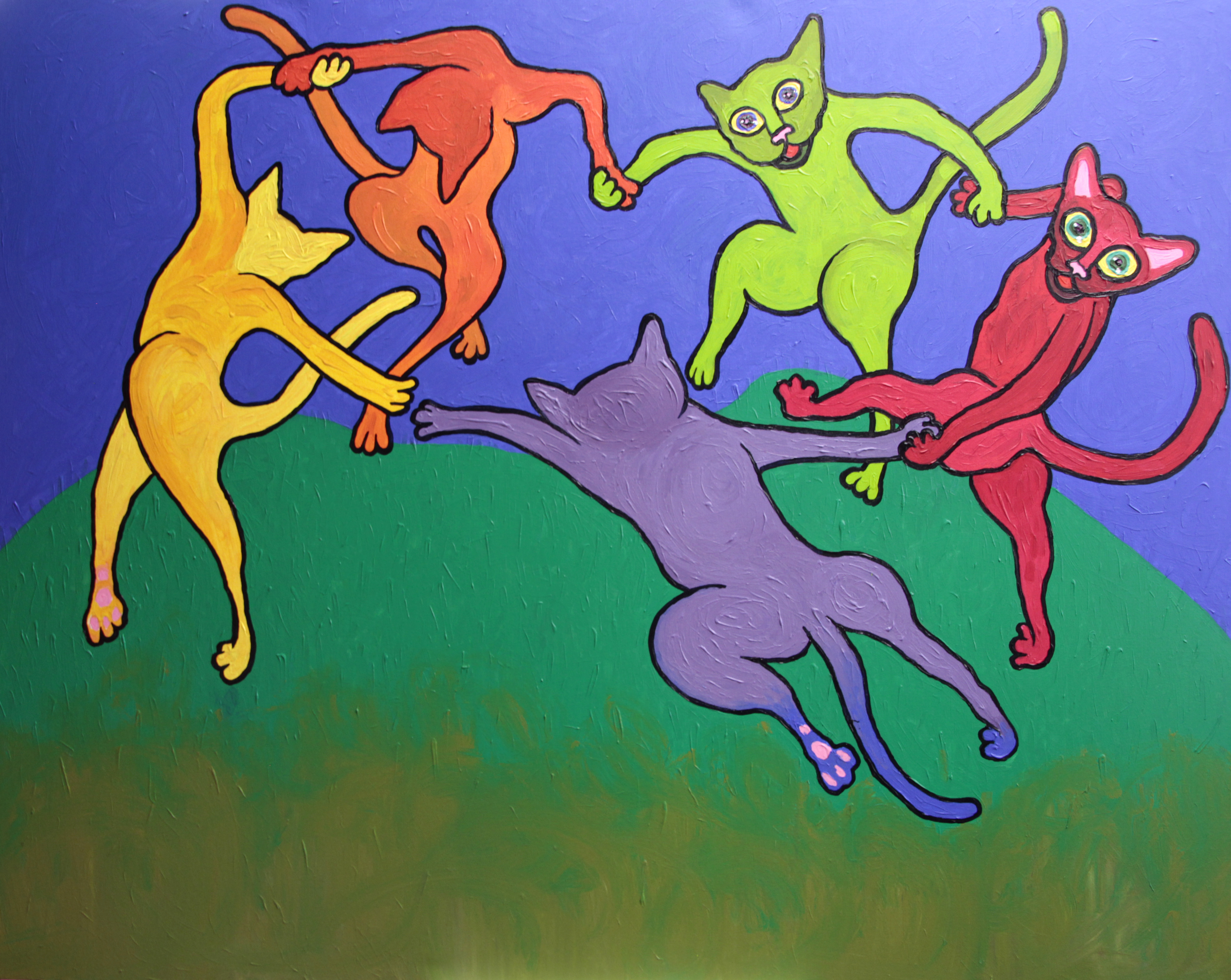 Pintura 'Homenaje a Matisse', de Carlos Tapia. Foto: cortesía Galería Valanti