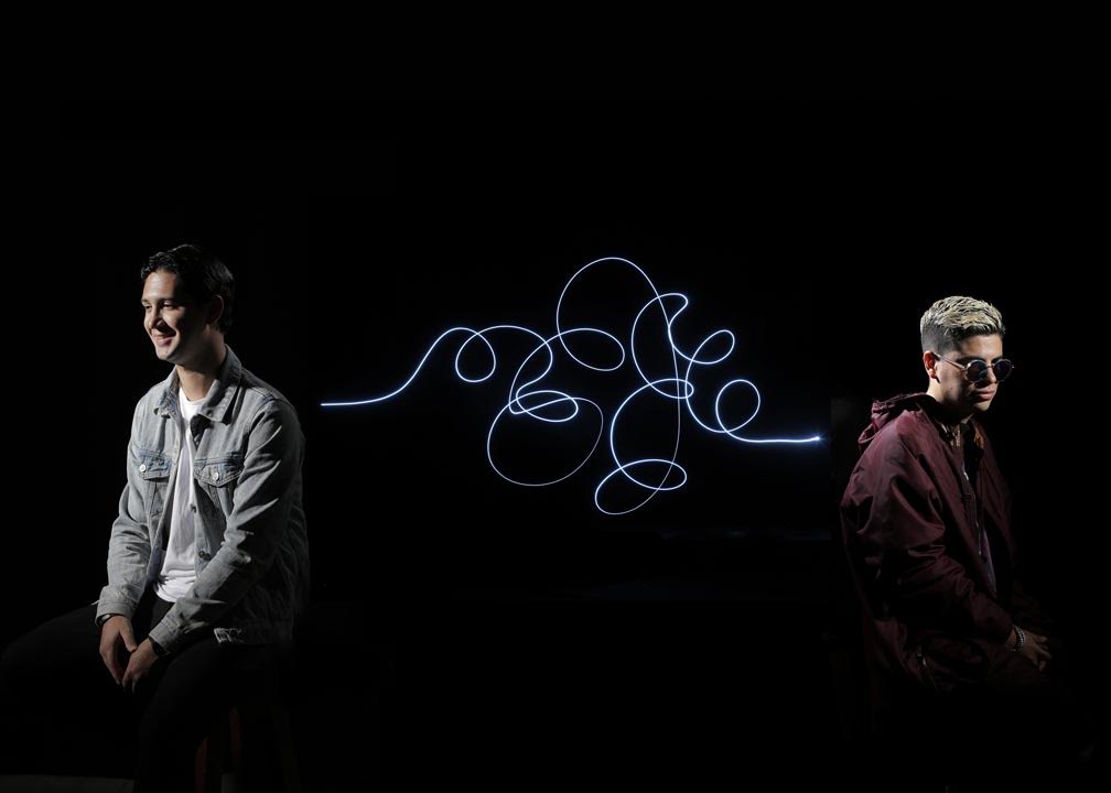 Los DJ Ale Mora y Disto, prometedores figuras en la escena electrónica.