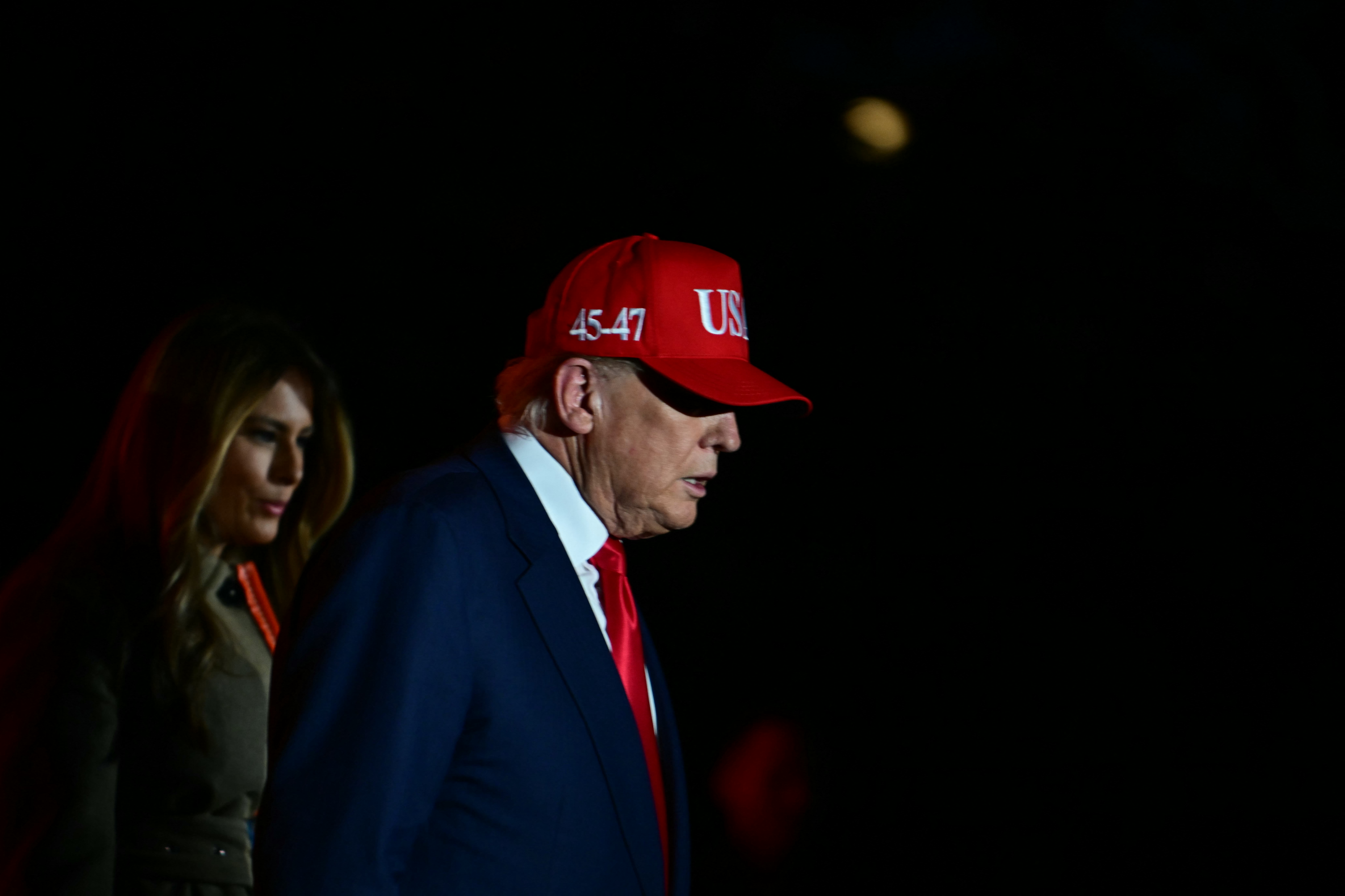 El presidente estadounidense Donald Trump y la primera dama Melania Trump en un evento de Halloween en la Casa Blanca en Washington D. C., el 30 de octubre. Fotografía: