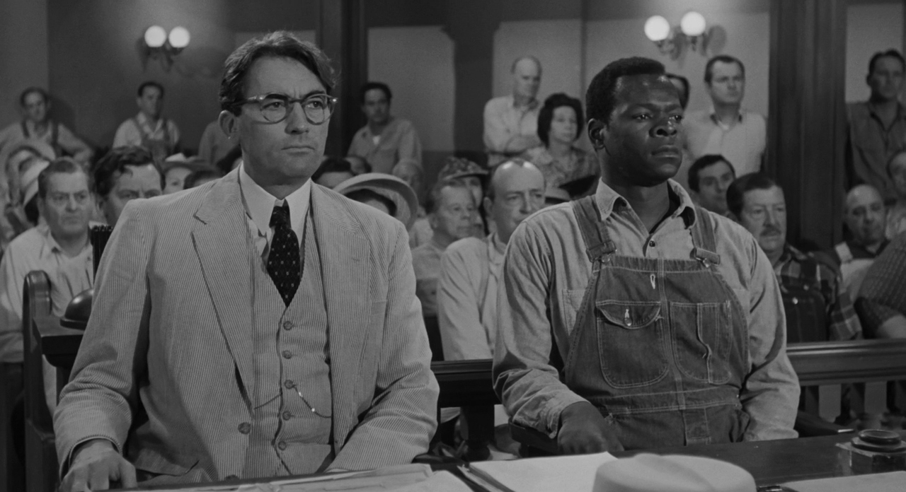 Gregory Peck (Atticus Finch) y Brock Peters (Tom Robinson), actores de la adaptación de la novela de Harper Lee.