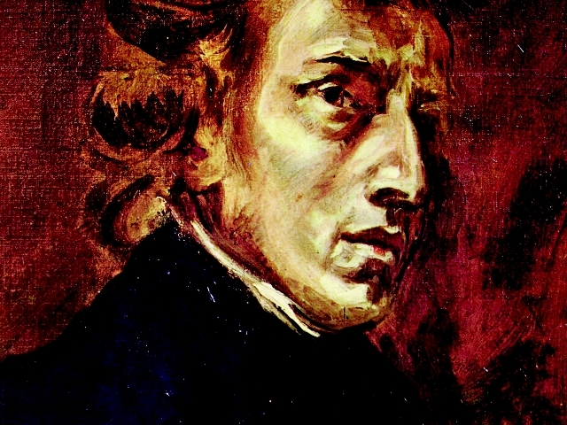 (1838), óleo sobre tela de Ferdinand-Victor-Eugène Delacroix.Retrato del compositor Frédéric Chopin