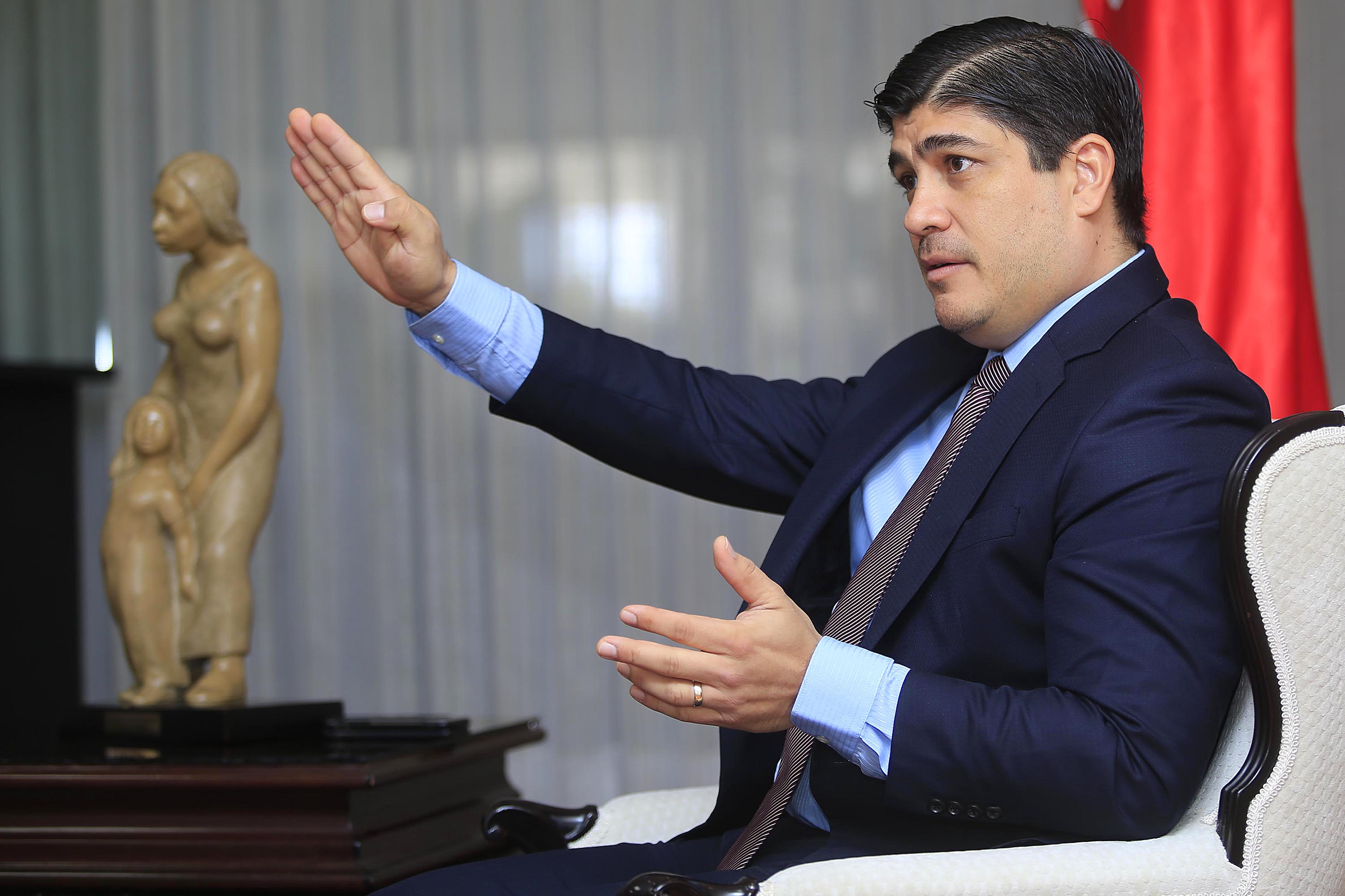 30/04/2019 Casa Presidencial, Zapote. Entrevista con Carlos Alvarado Quesada, para La Nación, al cumplir un año de haber asumido asumido como presidente de la República. Foto: Rafael Pacheco