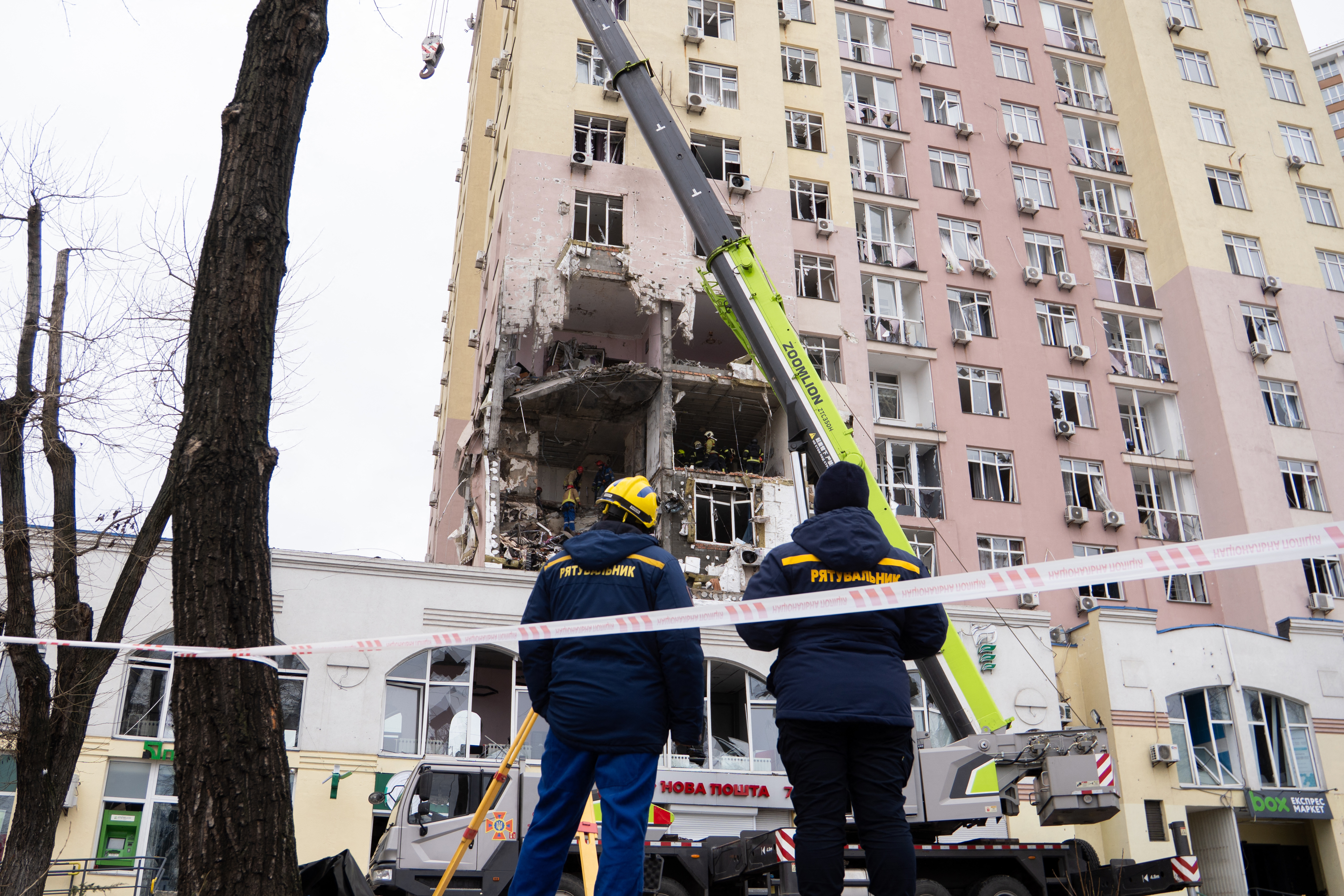 Ataque ruso con drones y misiles