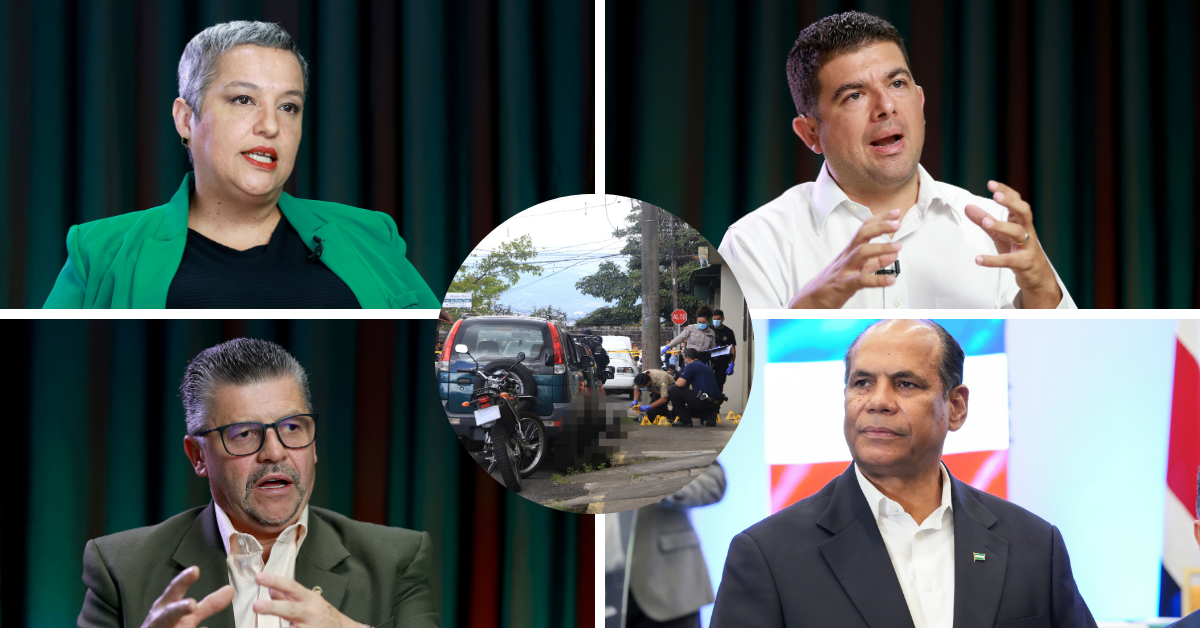 Carolina Delgado, Álvaro Ramos, Gilberth Jiménez y Marvin Taylor.