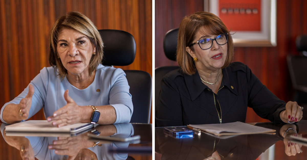 La presidenta de la Sala Tercera, Patricia Solano, y la magistrada Sanda Zúñiga.
