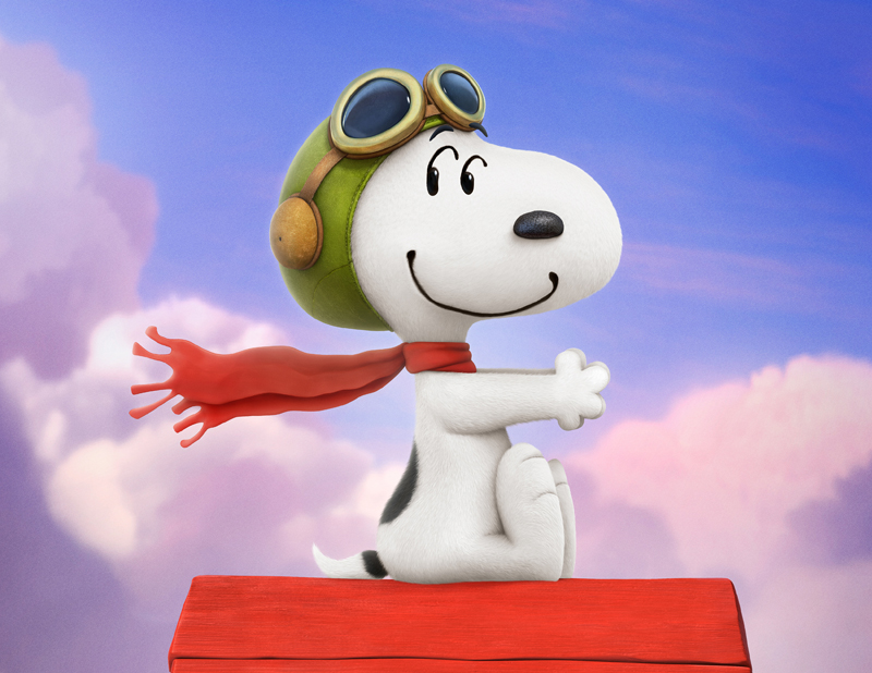 Snoopy se convirtió en un ícono de la cultura popular. El as de la aviación de la I Guerra Mundial (creado en 1966) es una de sus personalidades favoritas. Siempre se enfrenta al infame Barón Rojo. Discine.
