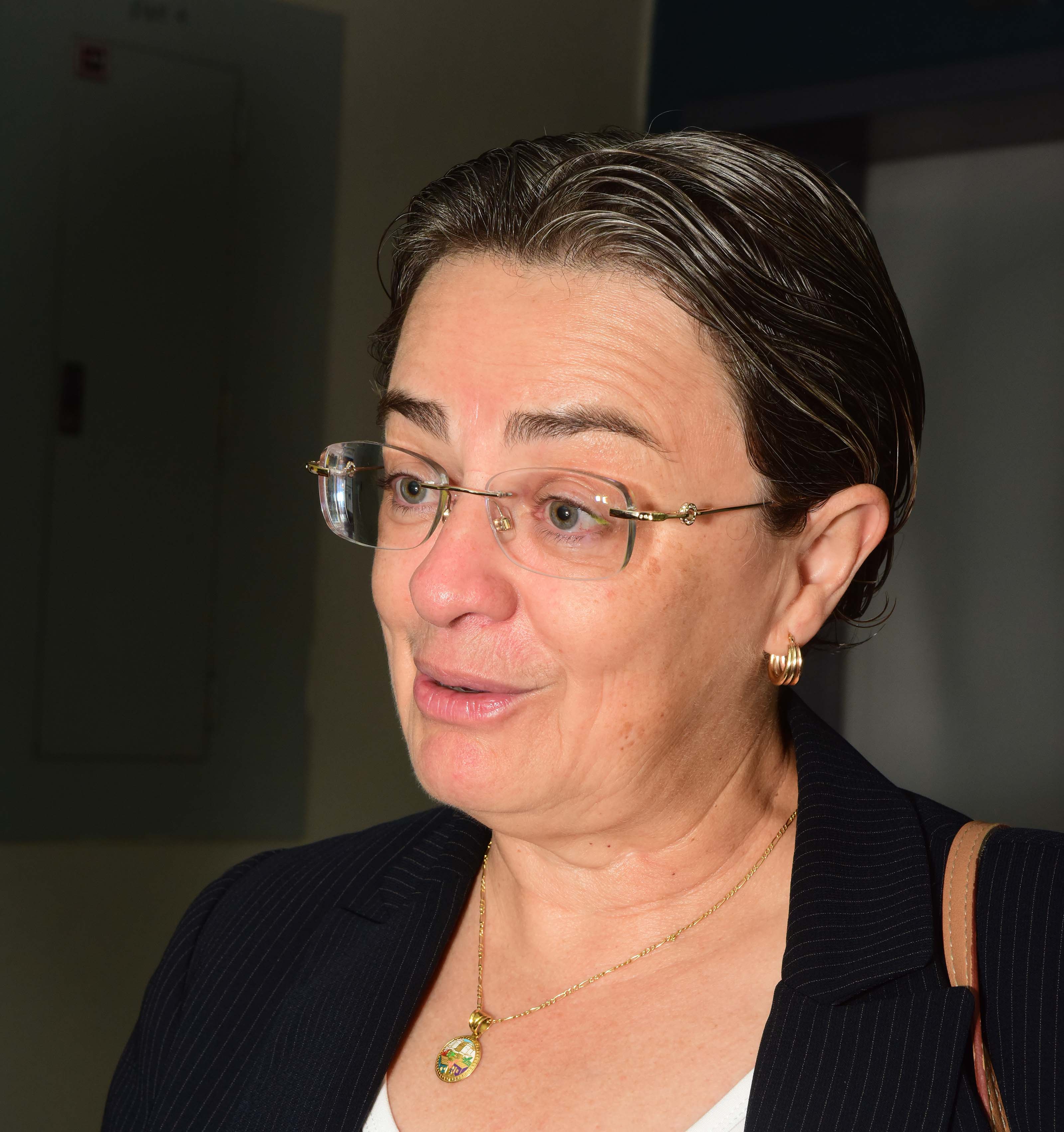 8 de Junio 2017, San José,Costa Rica, oficinas centrales CCSS, noveno piso, Junta Directiva de CCSS, Declaraciones de miembros de la Junta Ejecutiva, tras la renuncia de la expresidenta María Rocío Sáenz
En la foto Ing. Marielos Alfaro Murillo
Foto de Julieth Méndez