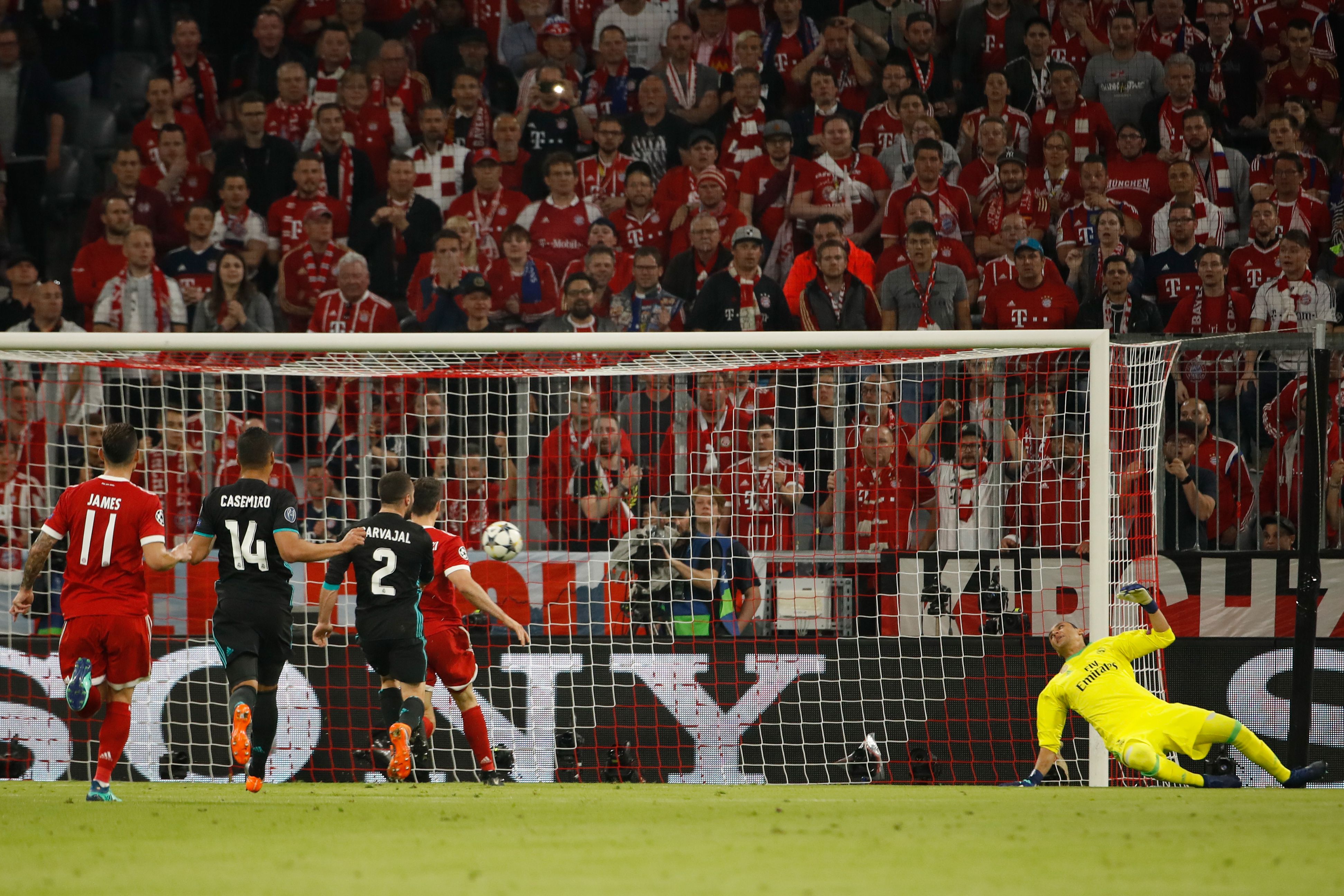 Joshua Kimmich's remató y venció a Keylor Navas. Fotografía: AFP