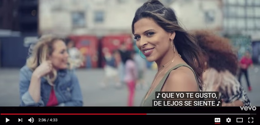 Carolina Coto protagoniza 'No es justo', el nuevo video de J Balvin. Foto: Captura de pantalla