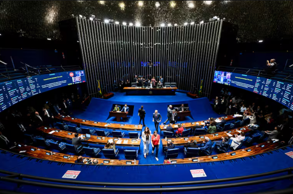 El plenario del Senado de Brasil durante el debate por la reducción de la jornada laboral.