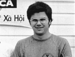 **FILE**Mark David Chapman poses as a member of a YMCA group at Fort Chaffee, Ark., in 1975. Chapman was convicted of shooting former Beatle John Lennon in New York City on Dec. 8, 1980. As the 25th anniversary of Lennon's death approaches, a clearer picture has emerged of the mentally disturbed killer _ though some would prefer Chapman's name was omitted from Lennon's legacy. (AP Photo)
