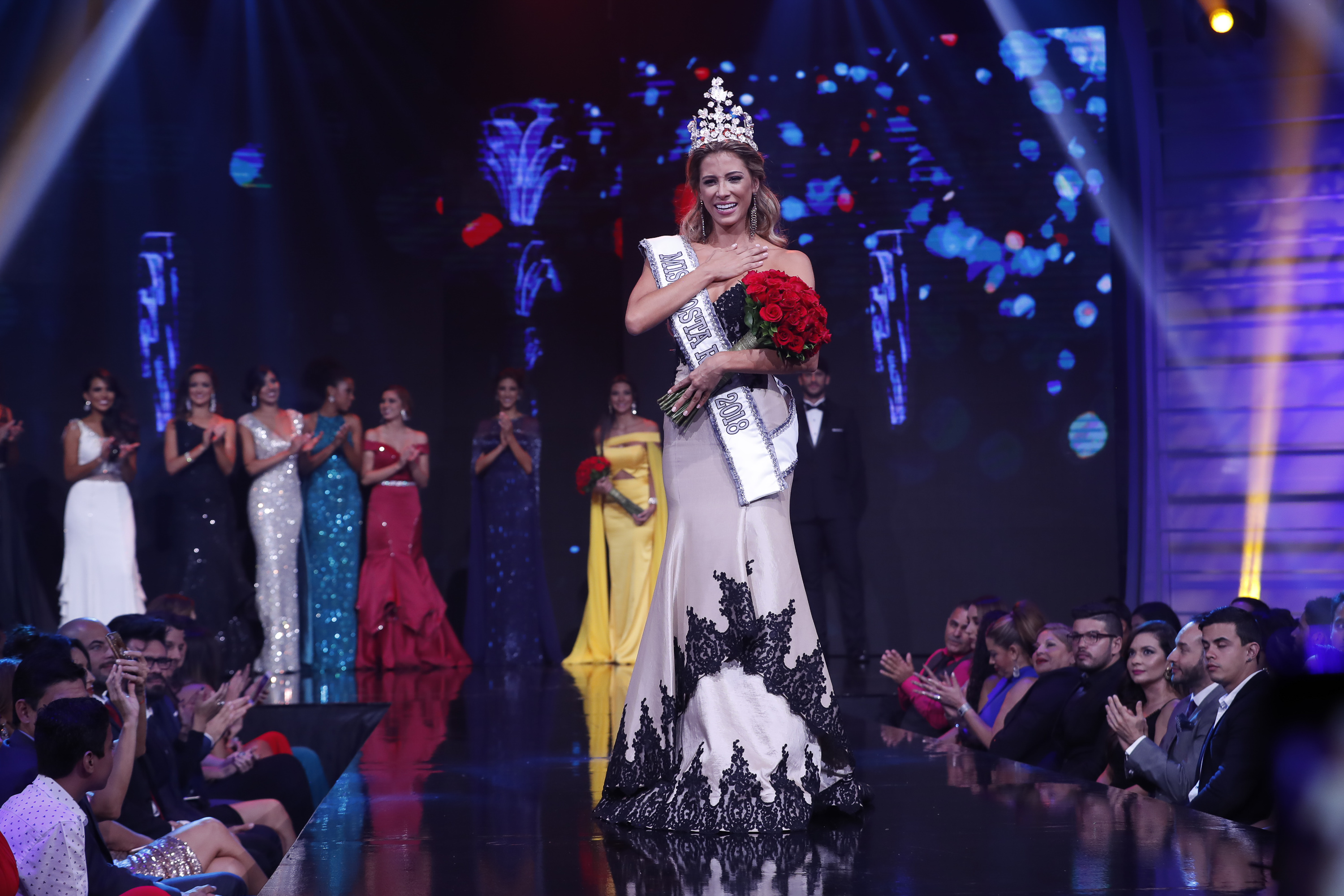 27/04/2018, San José, La Sabana, Estudio Marco Picado de Teletica Canal 7, concurso para elegir a la Miss Costa Rica 2018. Fotografía José Cordero