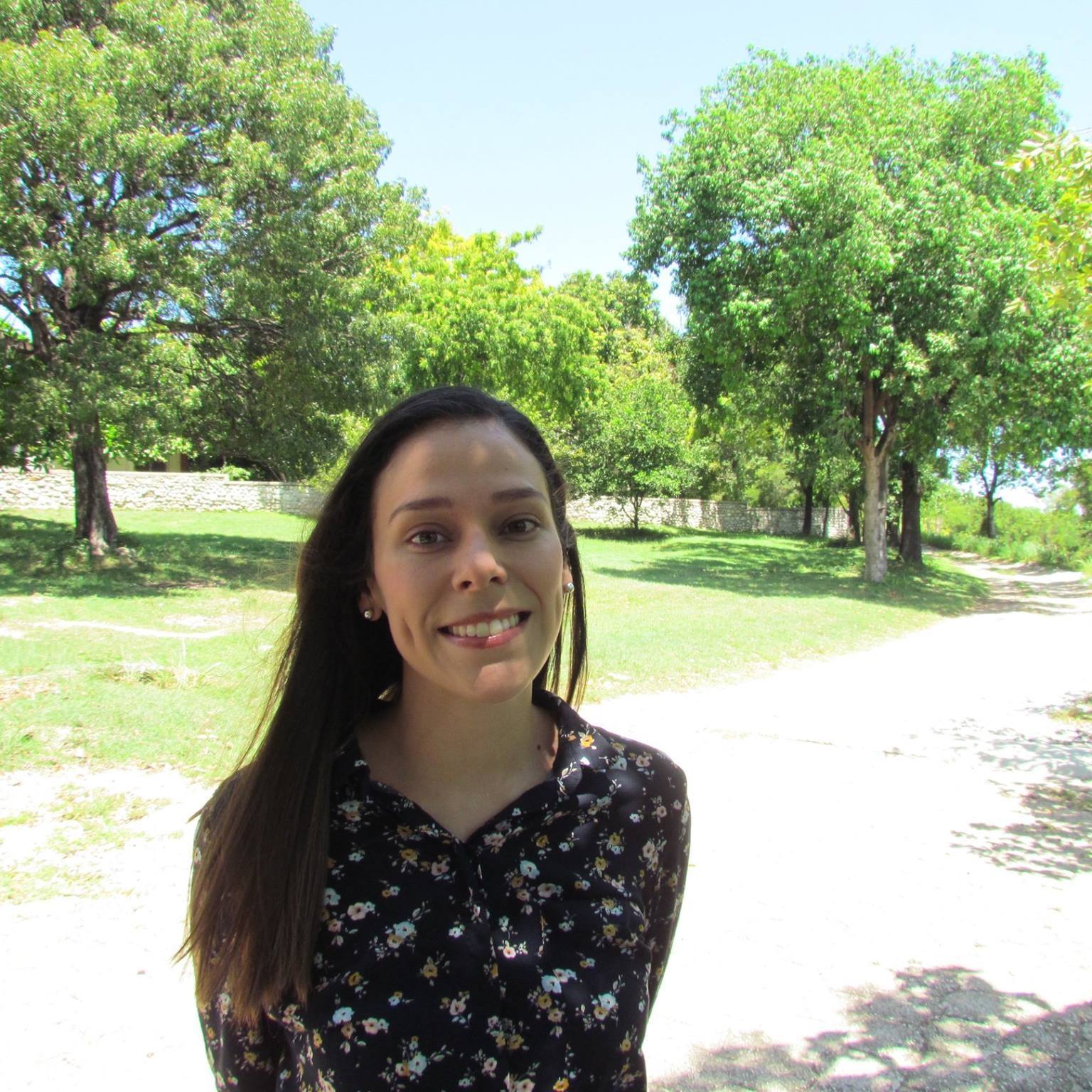 La costarricense Erika Chaves, de 28 años, en Puerto Príncipe, la capital de Haití, donde vive desde el 2016.