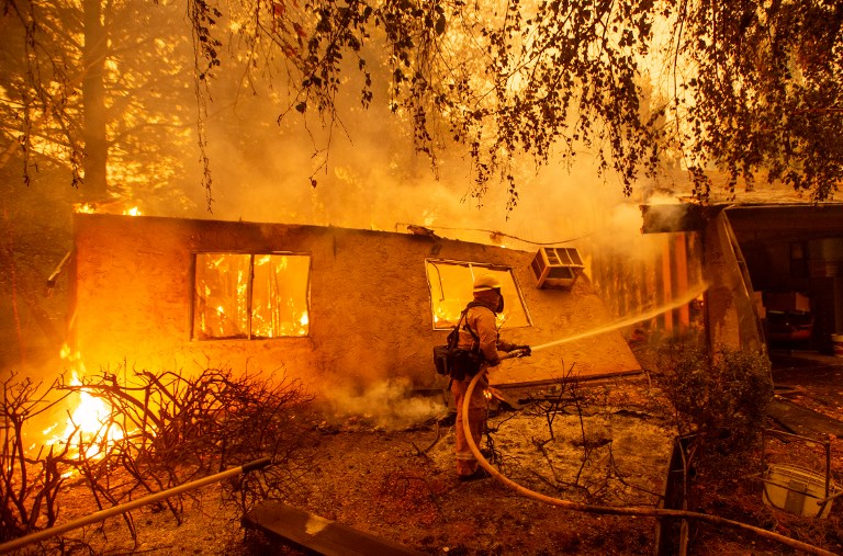 Incendios en California. Foto: AFP.
