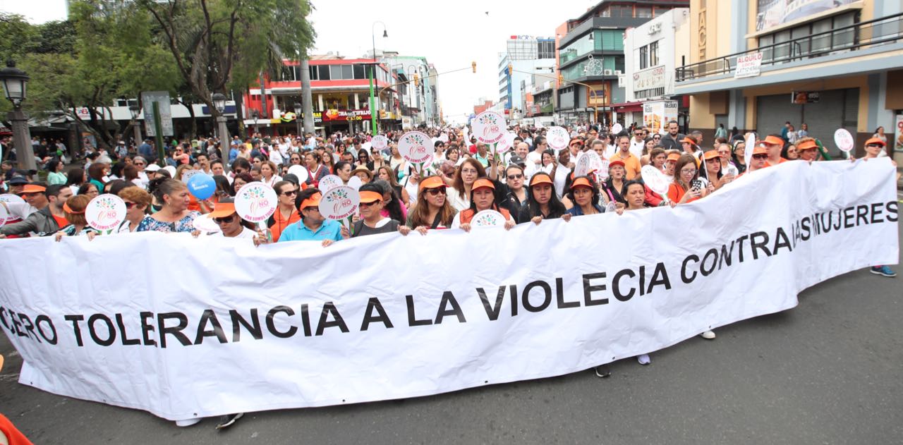 Marcha contra la violencia contra las mujeres