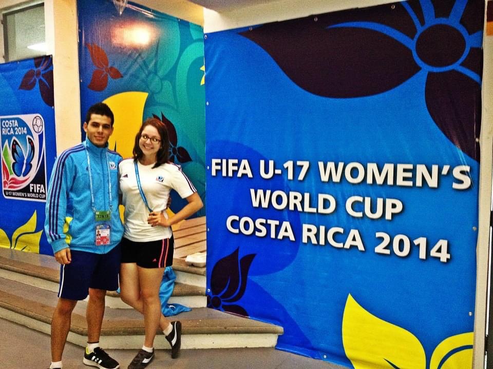 Sofía Castillo fue voluntaria en el Mundial Femenino de 2014.