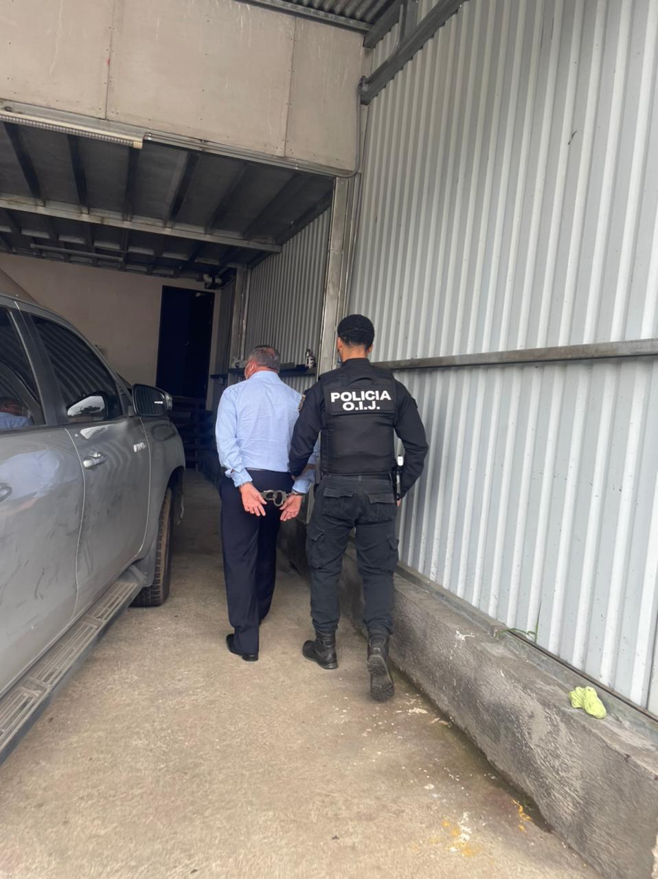 Tobías Arce Alpízar fue detenido en las instalaciones de Meco. Foto: OIJ para LN